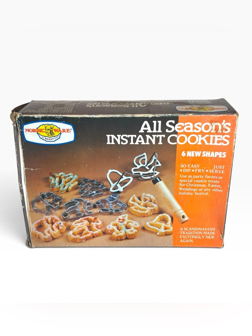 Vintage Nordic Ware "All Season's Instant Cookies" Cast Aluminum Rosette Iron Se